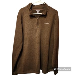 Eddie Bauer Mens 1/4 Zip Long Sleeve pullover.